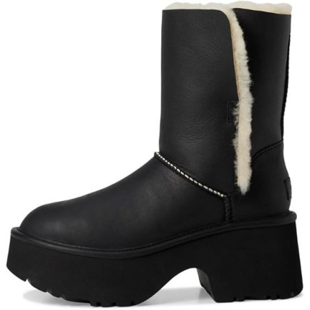 UGG Esmee Leather Boot Design Arrondi Élégant